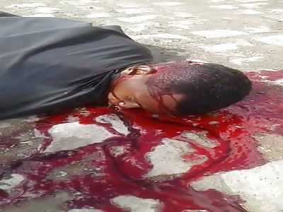 Murdered man with head shot