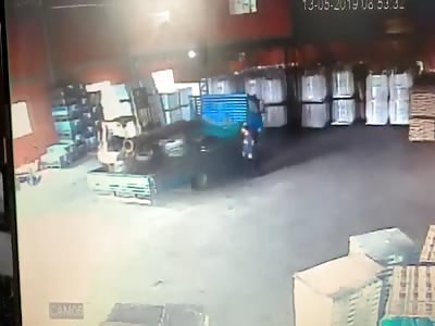 Worker Crushed by Falling Metal Tube