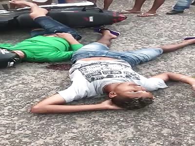 thieves shot, one was shot in the backbone