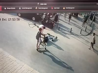 CCTV. Accident