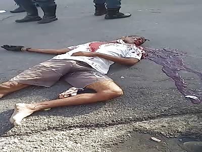 Murdered man with head shot