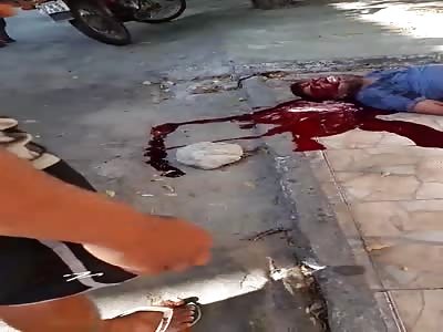 Murdered man with head shot