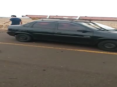 Shocking accident,  man have leg cut