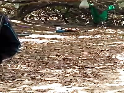 murdered man. then burned