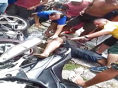 Man agonizing after Shots