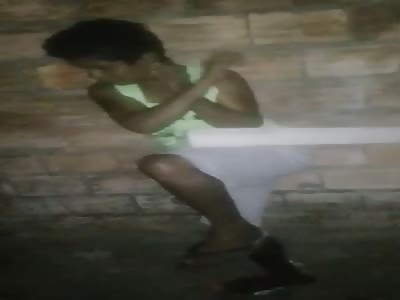 Chick Receives Stick Therapy