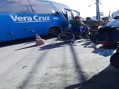 man in agony losing his leg in accident