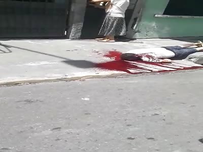 murdered man with several headshots