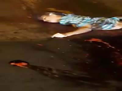 Woman Shredded on Pavement,Nasty Night Road Gore