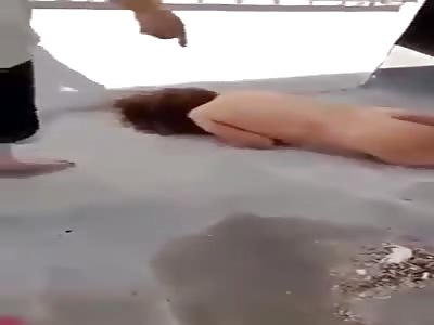 Damn! Naked Woman Punished.