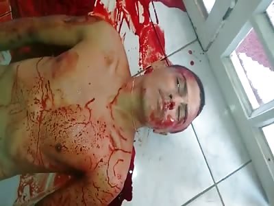 Last sighs of life after being shot