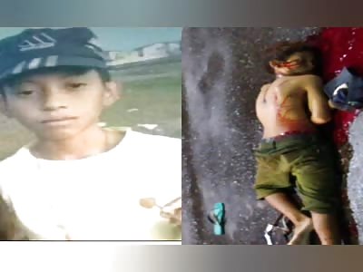 12-year-old teenager is executed with several shots