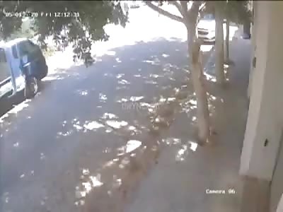 CCTV of terrorist attack by Haftar terrorist group  on Zanata,