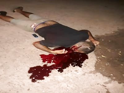 Murdered man with head shot