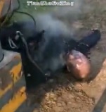 A Bad Day. Worker Electrocuted... Still Smoking