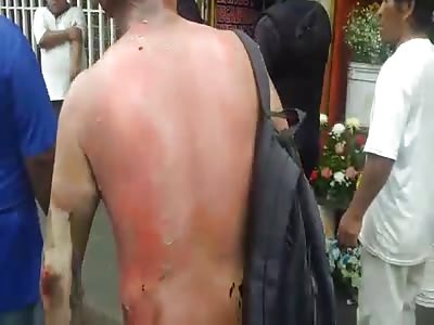 SUBJECT SPRAYS GASOLINE AND SETS FIRE TO ANOTHER