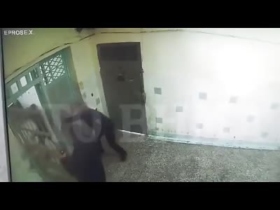 CCTV: Man is Stabbed Several Times