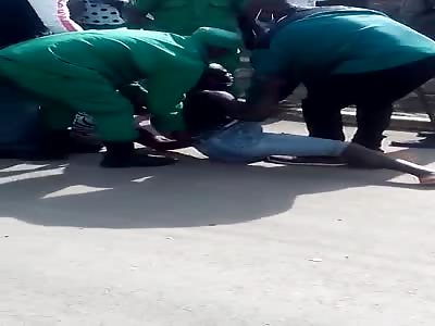 Woman brutally beaten by police 