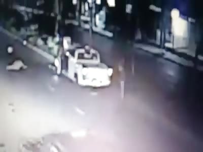 Patrolman rolls man on bicycle 