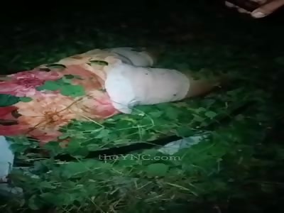 Brutal. Woman is killed stoned with her head shattered 