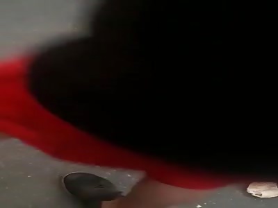 Shocking accident with biker