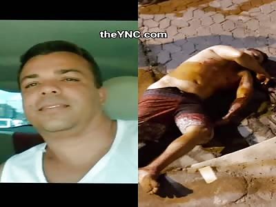Murdered man with head shot Brazil 
