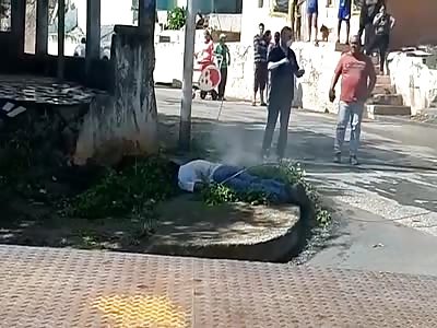 Man lost his life when a high voltage cable came off and hit him.