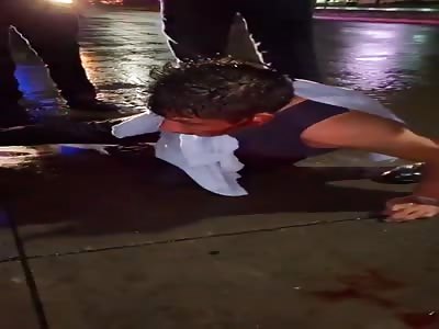 Young man in a drunken state was hit by a vehicle