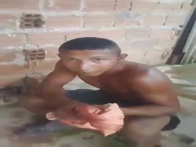 New Brazil. Man brutally punished by rivals 