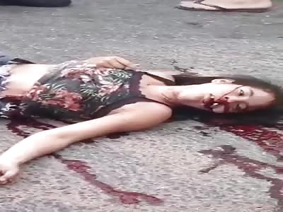 Dying Young Woman Performs Agonal Breathing