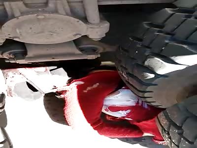 Motorcyclist In A Thousand Pieces Crushed By Truck