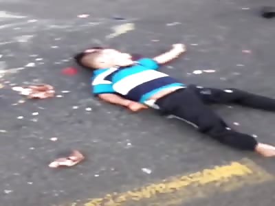 Shocking accident with biker 