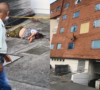 HUGE SPLAT: Fat Woman Falls To Her Death