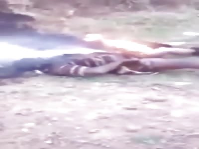 Thief Gets Instant Fatal Karma BBQ Style.