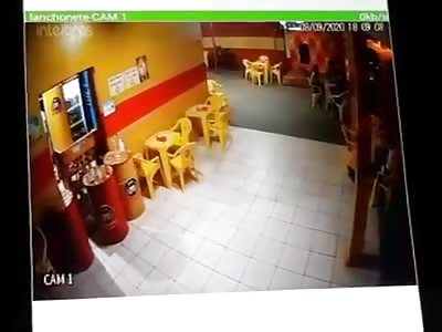 CCTV. woman is stabbed.