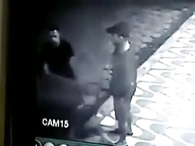 Man gets shots in face