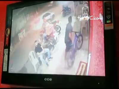 CCTV. EXECUTION   (Man killed by hitmen) 