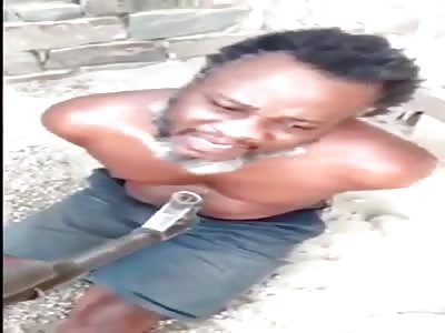 Begs for mercy not to be punished and killed 