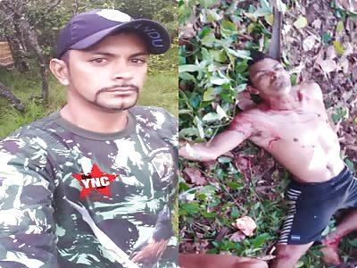 Man in agony with. several shots within seconds he loses his life 