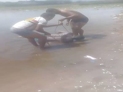 they find a stiff and drowned man