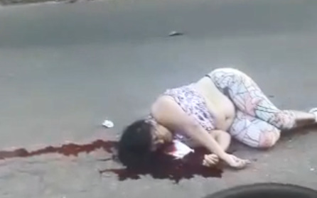 Chubby Girl Gasps As Life Slowly Drains Out.