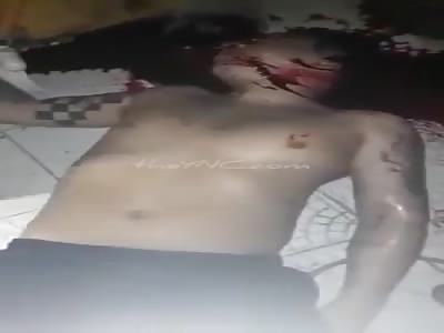 Murdered man with head shot