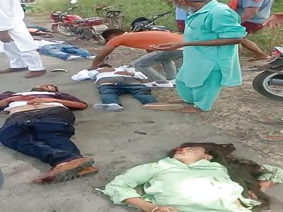 shocking. chain accident leaves several fatalities 