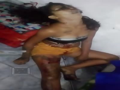 Pretty Girl Takes Last Breaths 