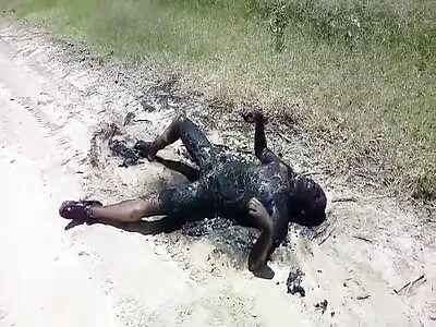 WTF. find charred body 