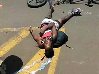 thief loses his life in accident  + {Aftermath}