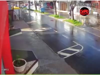 CCTV. man is executed by hitman