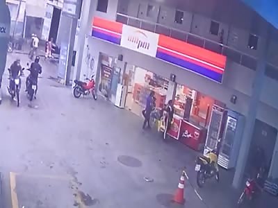 CCTV  { man is executed by hitman} +Aftermath