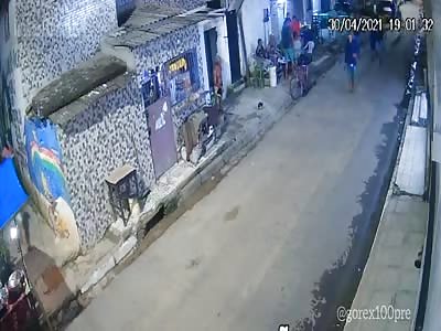 A group of men shot a teenager and injured two people