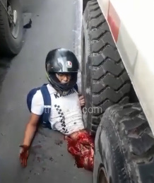 People crushed by truck (compilation # 666)